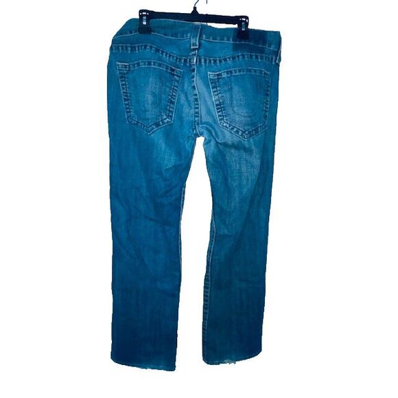 True Religion Jeans Ricky Relaxed Straight No Flap Size 38x33 USA Men's - Picture 3 of 16